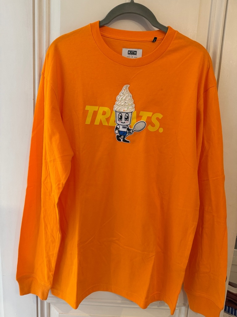 Kith Orange 'TREATS' Graphic Long-Sleeve Tee